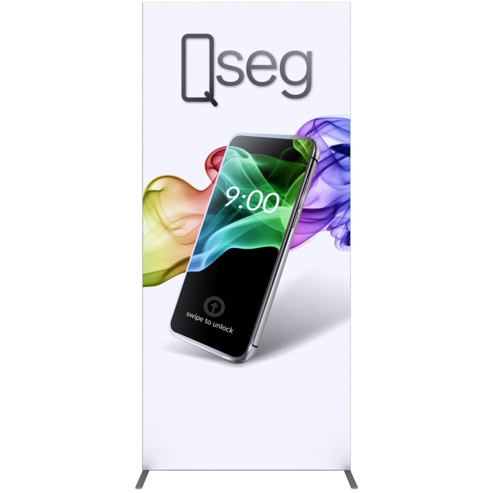 3.3 x 7.4 ft. QSEG Quick Wall Display — Graphic Package / Full Custom Print
